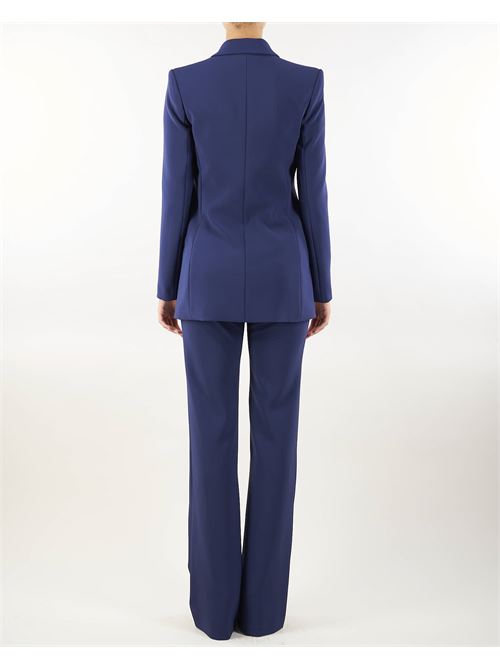 Double layer stretch crêpe suit with straight jacket and palazzo trousers Elisabetta Franchi ELISABETTA FRANCHI | Tailleur | TP00146E2B75